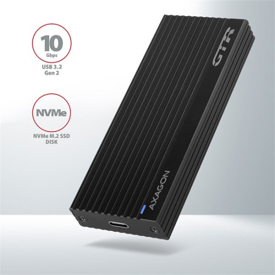 Axagon EEM2-GTR M.2 külső SSD ház fekete