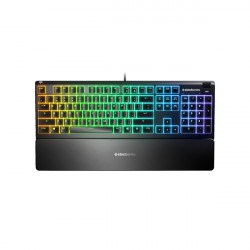 SteelSeries Apex 3 UK fekete gamer billentyűzet (64810)