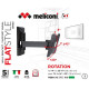 Meliconi FlatStyle ER100 dönthető, forgatható karos VESA 100 TV fali konzol (580457) Meliconi FlatStyle ER100 dönthető, forgatható karos VESA 100 TV fali konzol (580457)