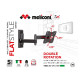 Meliconi FlatStyle EDR100 14-25'' VESA 100x100 dupla karos dönthető, forgatható fali konzol (580460) Meliconi FlatStyle EDR100 14-25'' VESA 100x100 dupla karos dönthető, forgatható fali konzol (580460)