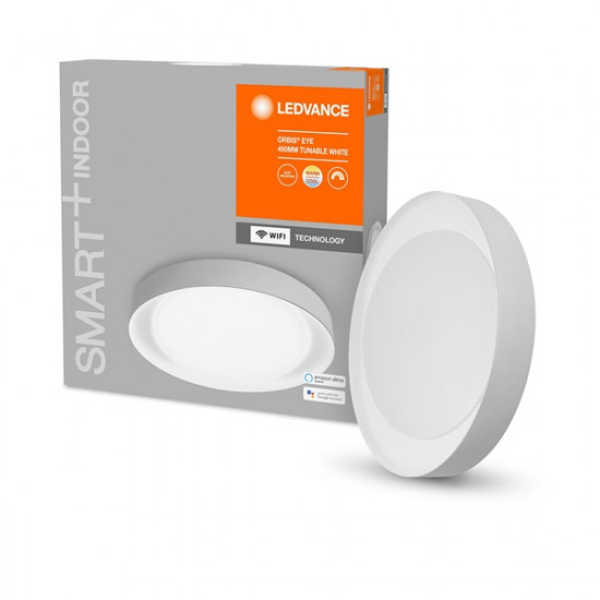 Ledvance Smart+ WiFi menny. okos lámpa Ceiling Eye ezüst, áll. színhőm. 490mm okos, vezérelhető intelligens lámpatest Ledvance Smart+ WiFi menny. okos lámpa Ceiling Eye ezüst, áll. színhőm. 490mm okos, vezérelhető intelligens lámpatest