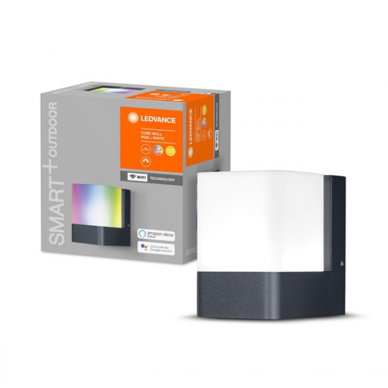 Ledvance Smart+ WiFi Cube Wall okos lámpa sötét szürke, színváltós okos, vezérelhető intelligens lámpatest Ledvance Smart+ WiFi Cube Wall okos lámpa sötét szürke, színváltós okos, vezérelhető intelligens lámpatest