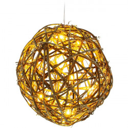 Retlux RXL 257 10 LED/2x AA/meleg fehér rattan labda karácsonyi gömbfüzér (50002943)