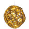 Retlux RXL 257 10 LED/2x AA/meleg fehér rattan labda karácsonyi gömbfüzér (50002943)