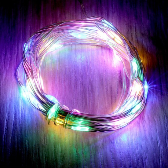 IRIS Fix fényű 5m/több színű/50db LED-es fénydekoráció  (273-02)