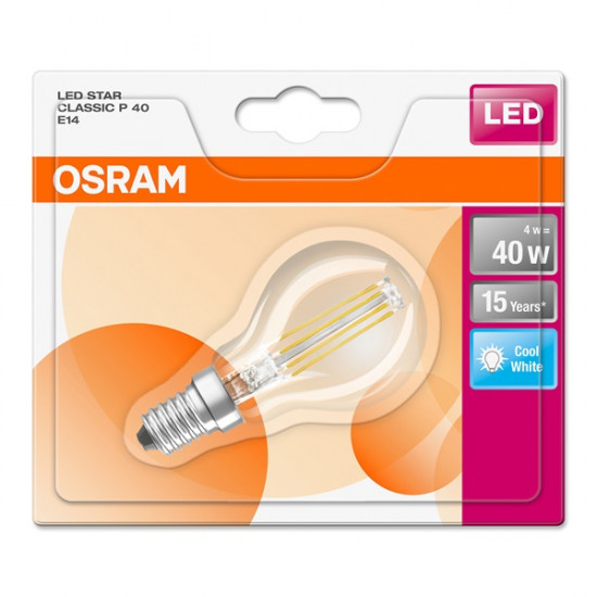 OSRAM LED STAR 4,5W, E14, LED fényforrás (4058075435209) OSRAM LED STAR 4,5W, E14, LED fényforrás (4058075435209)