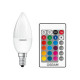 Osram STAR+ LED fényforrás E14 4.5W gyertya RGB (ST CLAS B 25 RGBW 4.5 W/2700K E14 FR) Osram STAR+ LED fényforrás E14 4.5W gyertya RGB (ST CLAS B 25 RGBW 4.5 W/2700K E14 FR)