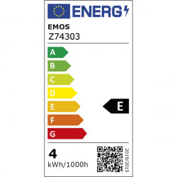 Emos VINTAGE G125 4W E27 meleg fehér+ LED izzó (Z74303)