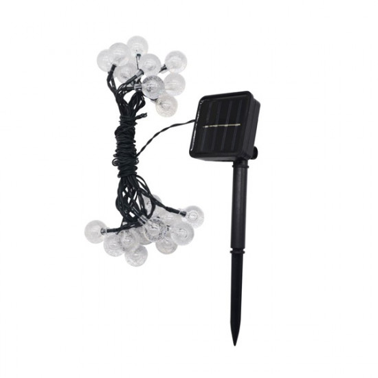 Iris szolár LED dekorációs fényfüzér RGB (DL-021RGB-SL-20LED)