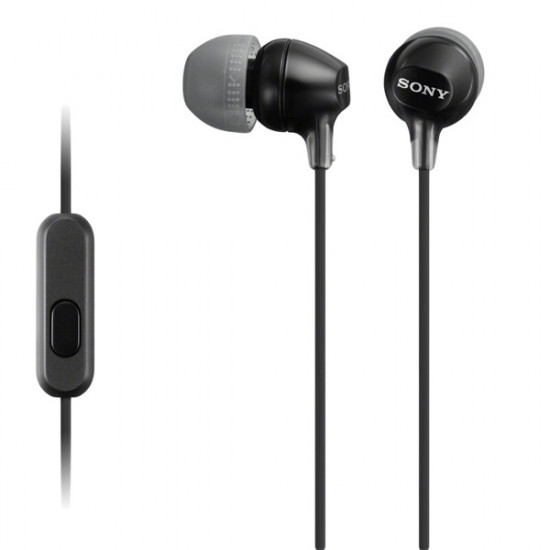 Sony In-Ear hallójárati fülhallgató, mikrofonos headset Android telefonokhoz fekete Sony MDR-EX15APB