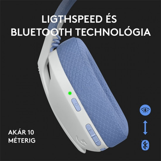 LOGITECH G435 LightSpeed Wireless Gaming Headset - WHITE - EMEA