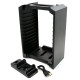 FroggieX Charge & Disc Tower PS4 játék tartó és dupla töltő állvány fekete (FX-P4-C1-B) FroggieX Charge & Disc Tower PS4 játék tartó és dupla töltő állvány fekete (FX-P4-C1-B)