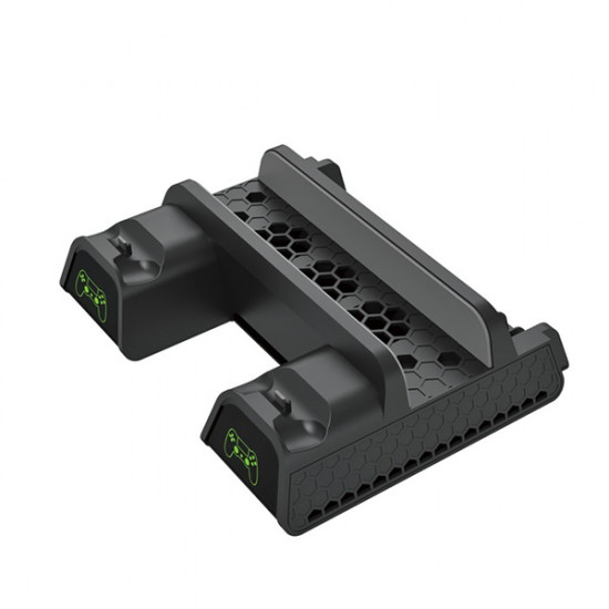 FroggieX Cooling Charging Stand & Storage PS4 fekete konzol hűtő + töltőállomás + lemez tartó (FX-P4-C3-B) FroggieX Cooling Charging Stand & Storage PS4 fekete konzol hűtő + töltőállomás + lemez tartó (FX-P4-C3-B)