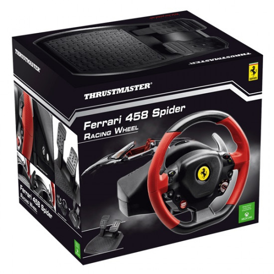 Thrustmaster Ferrari 458 Spider versenykormány Xbox One pedál+kormány (4460105) Thrustmaster Ferrari 458 Spider versenykormány Xbox One pedál+kormány (4460105)