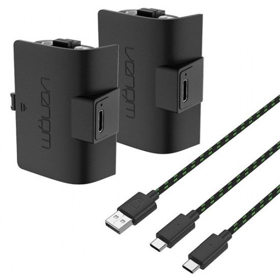 VENOM XBOX Series S/X Kiegészítő 2db akkumulátor (1100mAh) + 3m Töltő kábel Fekete (VS2883) VENOM XBOX Series S/X Kiegészítő 2db akkumulátor (1100mAh) + 3m Töltő kábel Fekete (VS2883)
