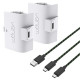 VENOM XBOX Series S/X Kiegészítő 2db akkumulátor (1100mAh) + 3m Töltő kábel Fehér (VS2874) VENOM XBOX Series S/X Kiegészítő 2db akkumulátor (1100mAh) + 3m Töltő kábel Fehér (VS2874)