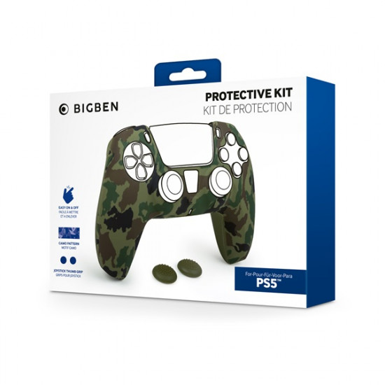 BIGBEN PS5 DualSense Protective Kit terepmintás szilikon kontrollervédő (2807369) BIGBEN PS5 DualSense Protective Kit terepmintás szilikon kontrollervédő (2807369)