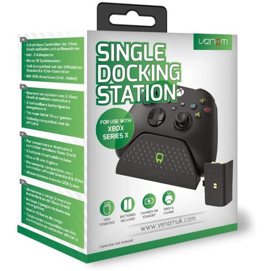 Venom Xbox Series X/S töltőállomás akkumulátorral fekete (VS2880) Venom Xbox Series X/S töltőállomás akkumulátorral fekete (VS2880)