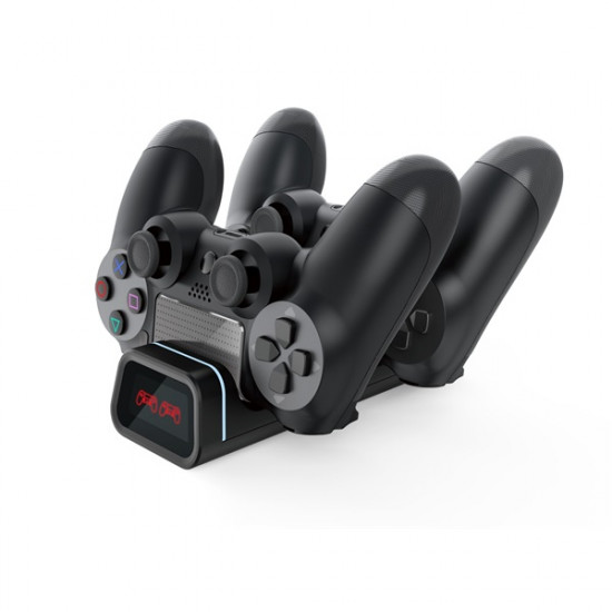 FroggieX Dual Charging Dock PS4 dupla töltőállomás fekete (FX-P4-C2-B) FroggieX Dual Charging Dock PS4 dupla töltőállomás fekete (FX-P4-C2-B)