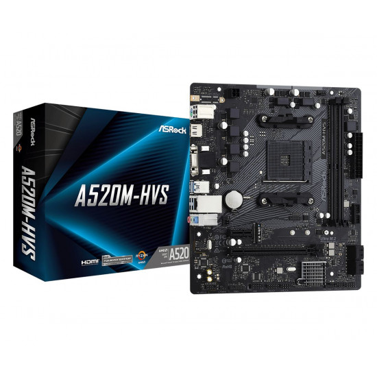 ASRock A520M-HVS alaplap ASRock A520M-HVS alaplap