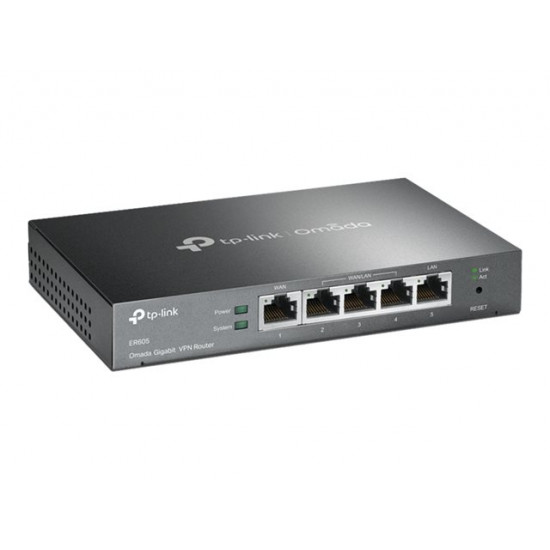 TP-LINK ER605 Vezetékes VPN Router 1xWAN(1000Mbps) + 4xLAN(1000Mbps)