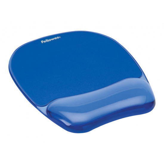 Fellowes Crystal Gel egéralátét csuklótámasszal kék (9114120)