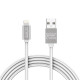 Delight iPhone Lightning adatkábel LED fénnyel 1m, ezüst (55442I-WH) Delight iPhone Lightning adatkábel LED fénnyel 1m, ezüst (55442I-WH)