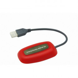 PRC vezeték nélküli Xbox 360/PC USB adapterrel piros kontroller (PRCX360PCWLSSR)