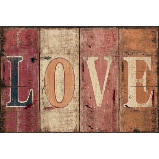 Love 20x30 cm-es retro dekor fémtábla (C20386) Love 20x30 cm-es retro dekor fémtábla (C20386)