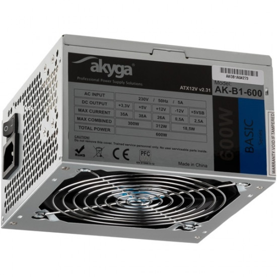 Akyga 600W Basic tápegység OEM (AK-B1-600) Akyga 600W Basic tápegység OEM (AK-B1-600)