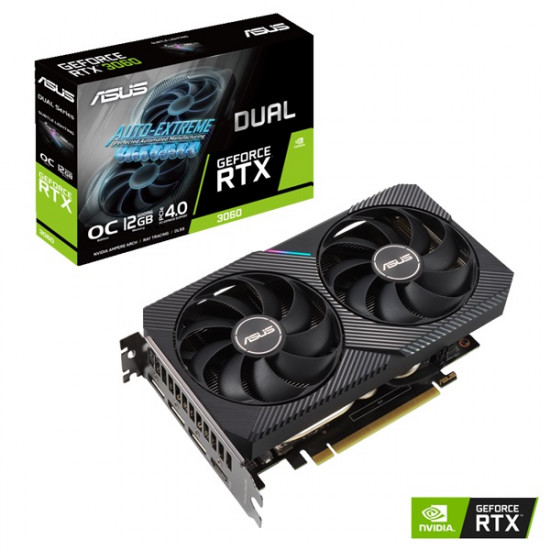 Asus RTX 3060 V2 OC DUAL-RTX3060-O12G-V2 12GB GDDR6 videokártya Asus RTX 3060 V2 OC DUAL-RTX3060-O12G-V2 12GB GDDR6 videokártya
