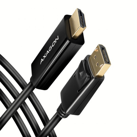 Axagon Displayport - HDMI 1.4 kábel, 1.8m (RVD-HI14C2)