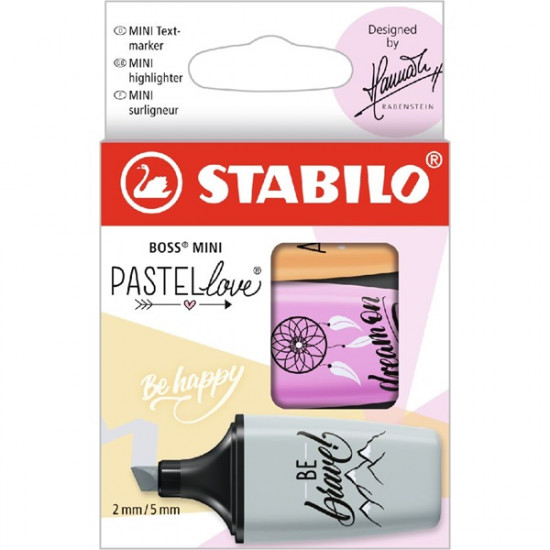 Stabilo BOSS MINI Pastellove 3 db/csomag vegyes színű szövegkiemelő (07/03-59) Stabilo BOSS MINI Pastellove 3 db/csomag vegyes színű szövegkiemelő (07/03-59)