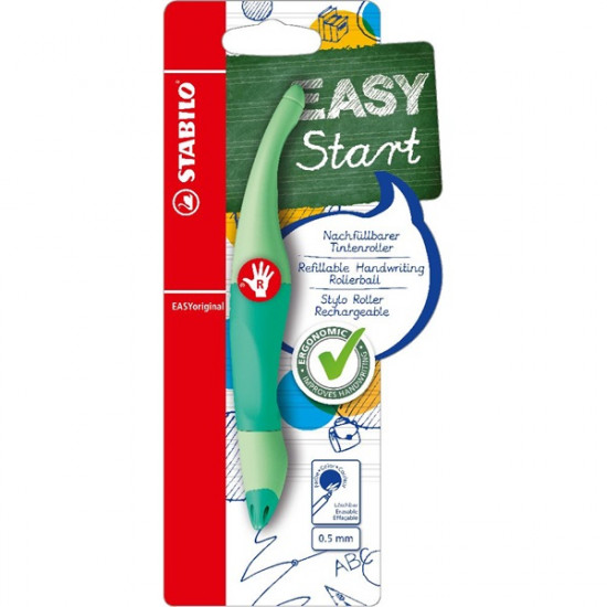 Stabilo EASYoriginal Pastel jobbkezes menta bliszterben+refill rollerirón (B-58457-5) Stabilo EASYoriginal Pastel jobbkezes menta bliszterben+refill rollerirón (B-58457-5)