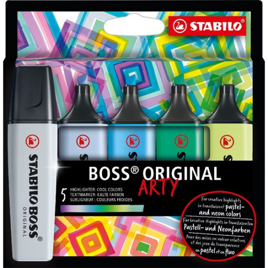 Stabilo BOSS ORIGINAL ARTY hideg színek 5 db/csomag szövegkielemő készlet (70/5-02-2-20) Stabilo BOSS ORIGINAL ARTY hideg színek 5 db/csomag szövegkielemő készlet (70/5-02-2-20)
