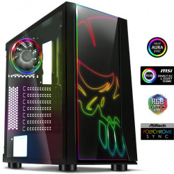 Spirit of Gamer GHOST ONE fekete RGB táp nélküli ház