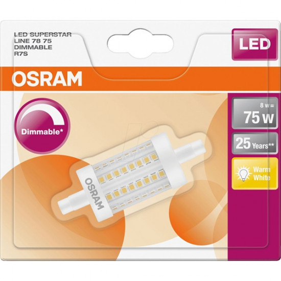 Osram Superstar LED fényforrás 8W meleg fehér ceruza (4058075811751) Osram Superstar LED fényforrás 8W meleg fehér ceruza (4058075811751)