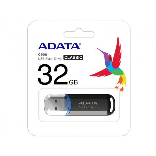 ADATA 32GB Classic Series C906 black pendrive USB2.0 AC906-32G-RBK ADATA 32GB Classic Series C906 black pendrive USB2.0 AC906-32G-RBK