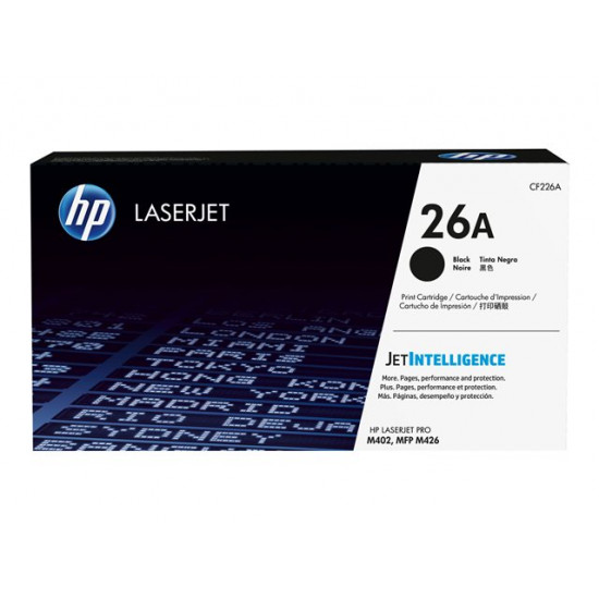 HP CF226A Toner HP 26A black 3 100 pgs HP CF226A Toner HP 26A black 3 100 pgs