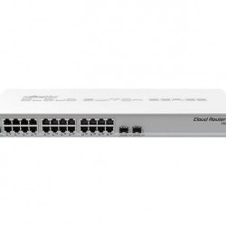 MikroTik SFP + Uplink Cloud Router Switch, 24 port (CRS326-24G-2S+RM)