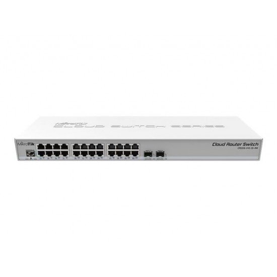 MikroTik SFP + Uplink Cloud Router Switch, 24 port (CRS326-24G-2S+RM) MikroTik SFP + Uplink Cloud Router Switch, 24 port (CRS326-24G-2S+RM)