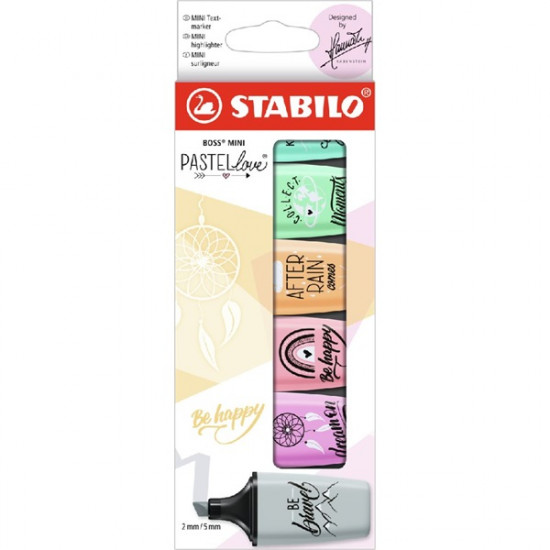 Stabilo BOSS MINI Pastellove 6 db/csomag vegyes színű szövegkiemelő (07/06-29) Stabilo BOSS MINI Pastellove 6 db/csomag vegyes színű szövegkiemelő (07/06-29)