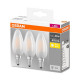Osram Base matt üveg búra/4W/470lm/2700K/E14 LED gyertya izzó 3 db (4058075819375) Osram Base matt üveg búra/4W/470lm/2700K/E14 LED gyertya izzó 3 db (4058075819375)