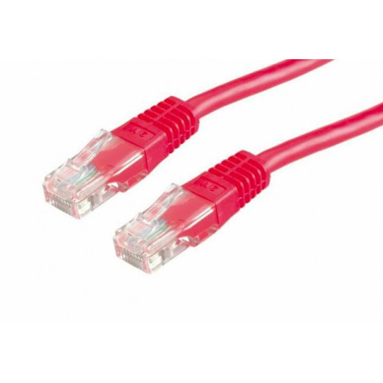 Roline UTP CAT5e patch kábel, 0.5m, piros (21.15.0521) Roline UTP CAT5e patch kábel, 0.5m, piros (21.15.0521)