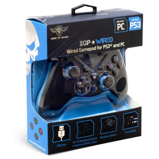 Spirit of Gamer XGP Wired kontroller fekete-kék (SOG-WXGP) Spirit of Gamer XGP Wired kontroller fekete-kék (SOG-WXGP)