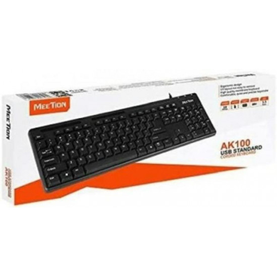 Meetion USB fekete billentyűzet (MT-K100)