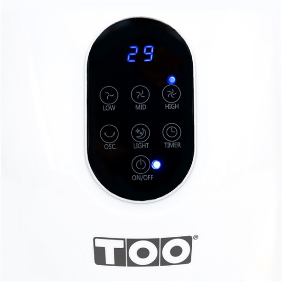 TOO fehér lapát nélküli ventilátor (FANB-50-101-W)