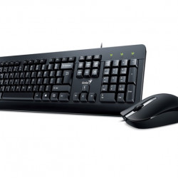 Genius KM-160 billentyűzet + optikai egér fekete USB (31330001418)