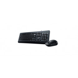 Genius KM-160 billentyűzet + optikai egér fekete USB (31330001418)