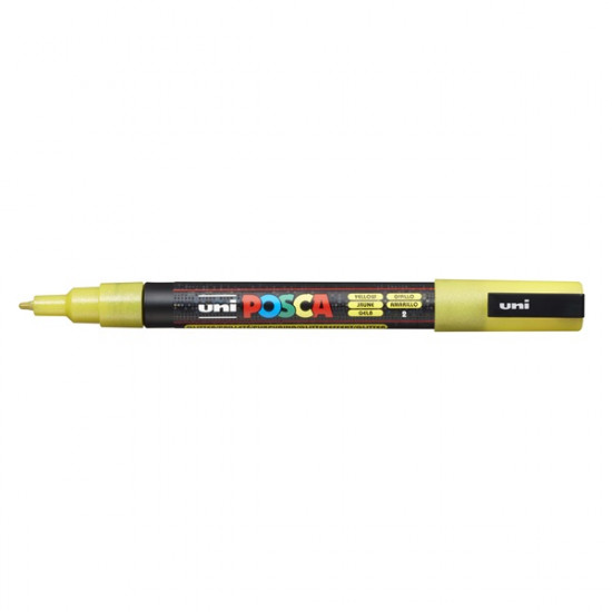 Uni POSCA PC-3ML csillámló sárga marker (2UPC3MLS)